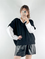 Zoey Knitted Vest Black