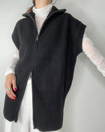 Malea Knit Vest Black