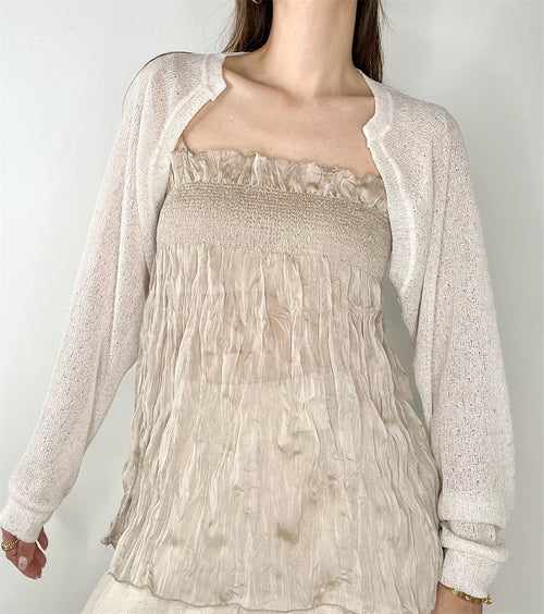 Zinnia Top Taupe