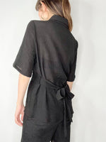 Lina Layered Shirt Black