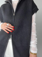 Malea Knit Vest Black