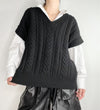 Zoey Knitted Vest Black