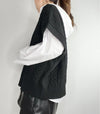 Zoey Knitted Vest Black