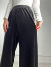 Moritz Velvet Pants Black