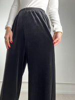 Moritz Velvet Pants Black