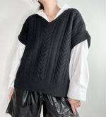 Zoey Knitted Vest Black