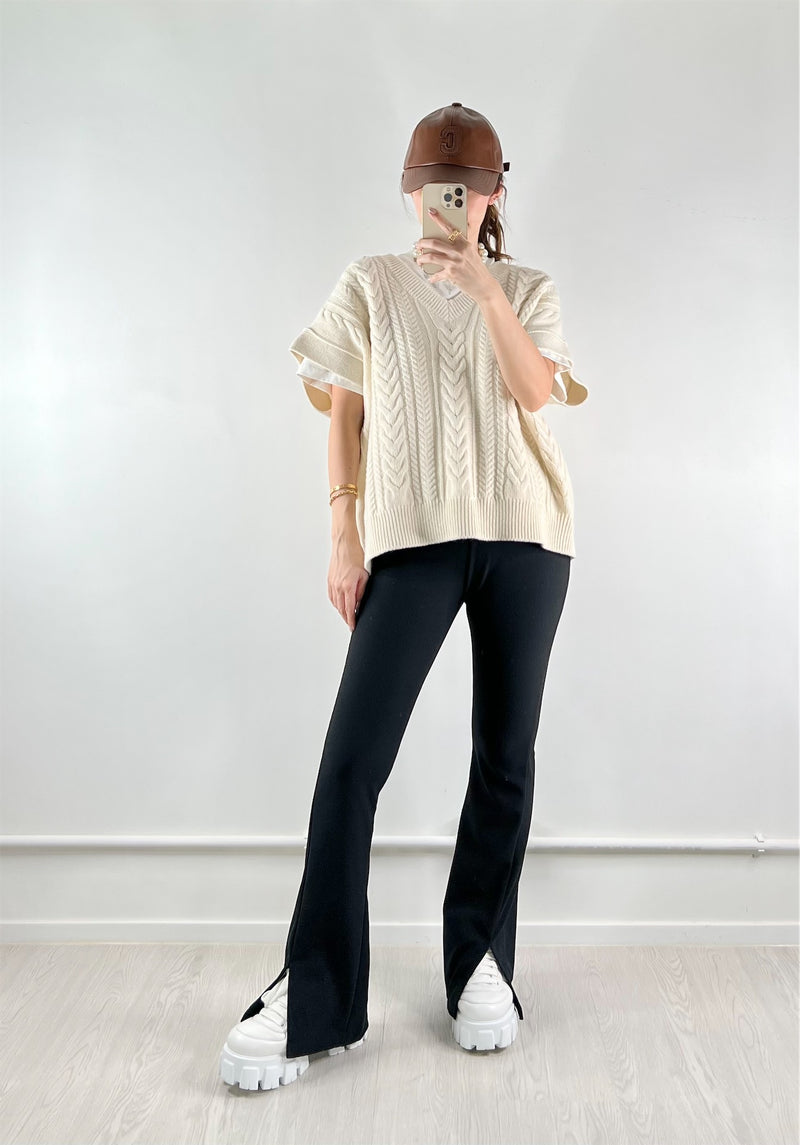 Zoey Knitted Vest Ivory