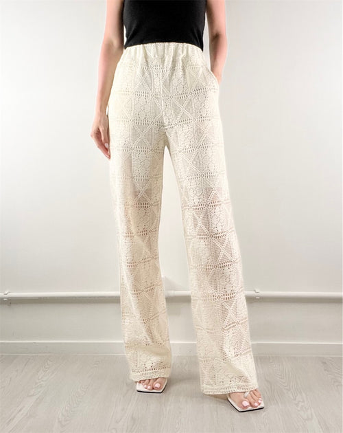 Leonie Lace pants Ivory