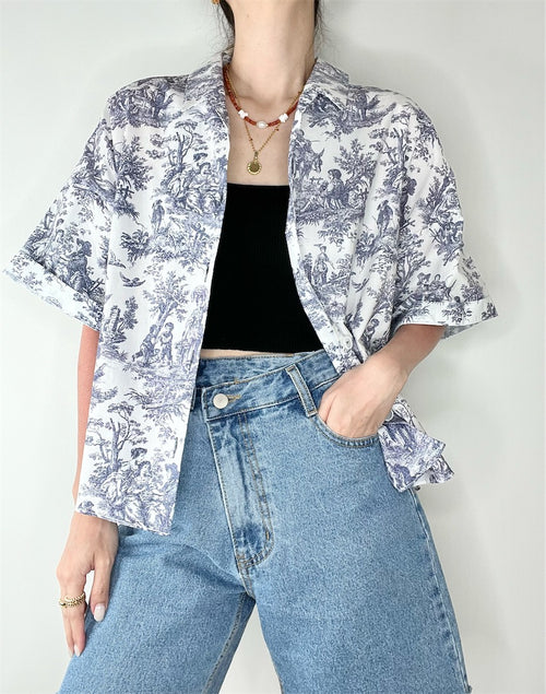 Frieda Blouse Blue