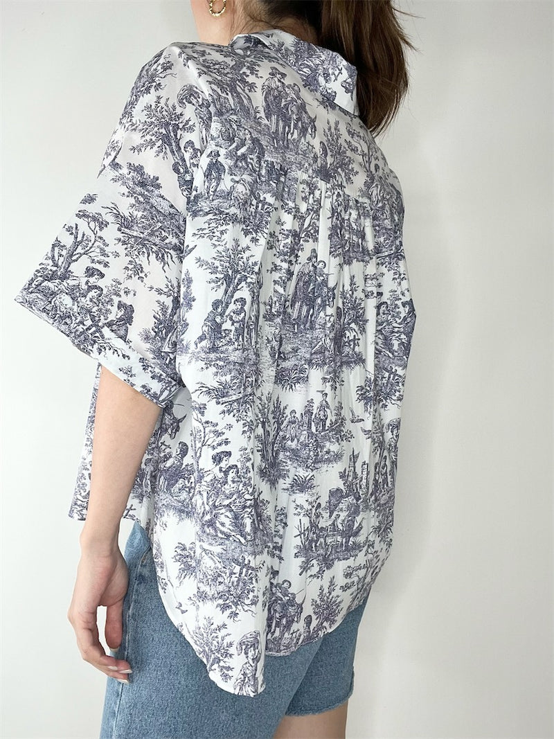 Frieda Blouse Blue