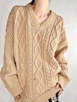 Paisley Sweater Beige