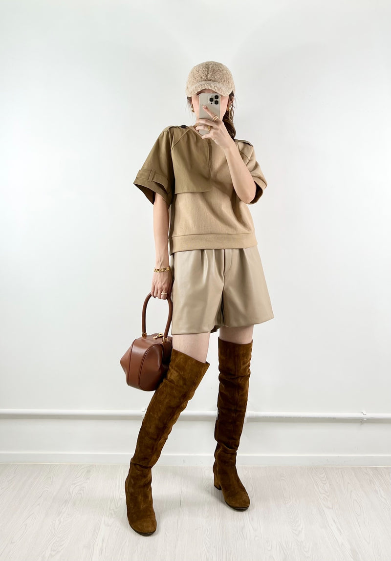 Inez Trench Top