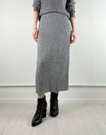 Janelle Knit Skirt Gray