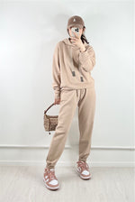 Karla Hooded Sweatshirt Beige