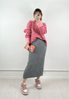 Janelle Knit Skirt Gray