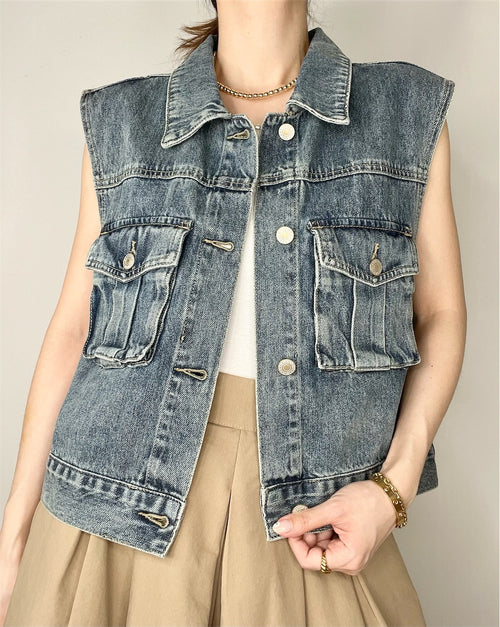 Nella Denim Vest