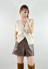 Rylee Knitted Vest Ivory