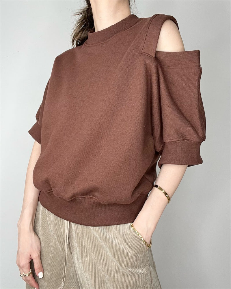 Adella Top Brown