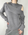 Jazlyn Cut-out Sweater Gray