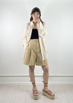 Ariana Tailored Shorts Khaki