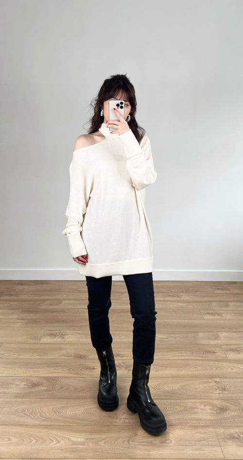 Amelie Cut-out Knit Top