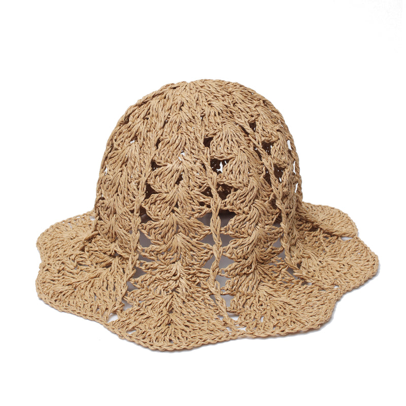 Beige Crochet Weaved Hat