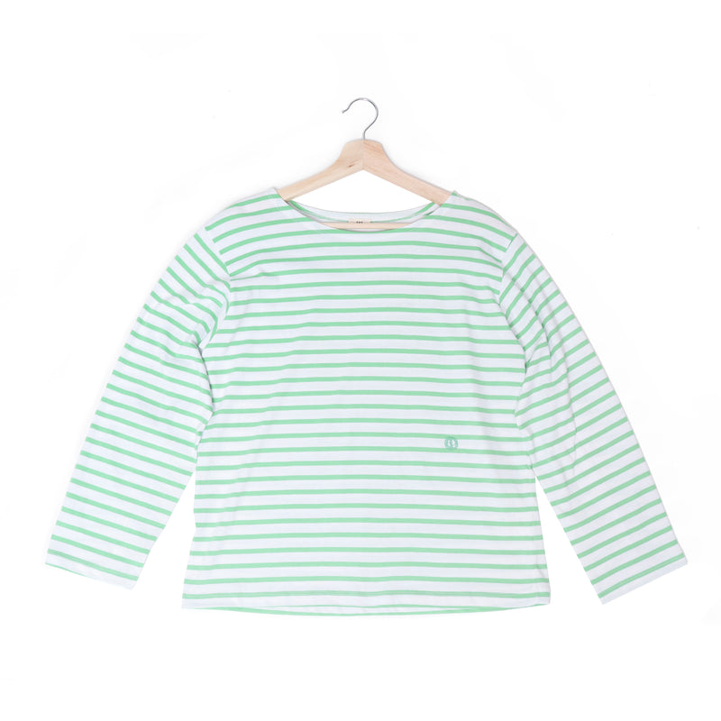 Green Stripe Long Sleeve Tee