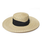 Ribbon Brim Straw Boater