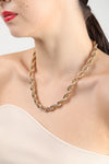 Gold Chunky Twirl Necklace