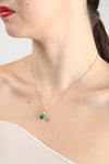 Green Marble Pendant Necklace